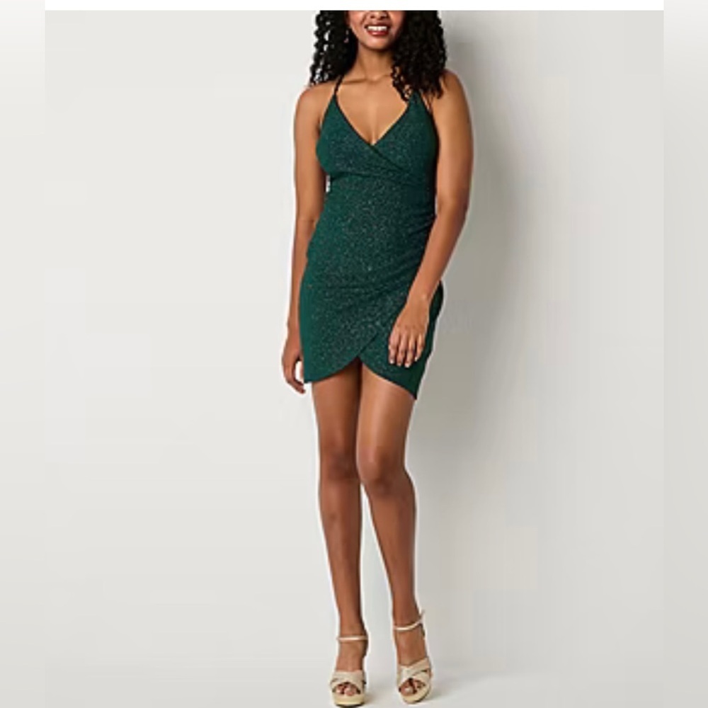 Speechless Womens Sleeveless Glitter Bodycon Dress Juniors‎ size 15